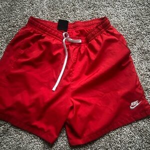 Red Nike Men’s woven shorts